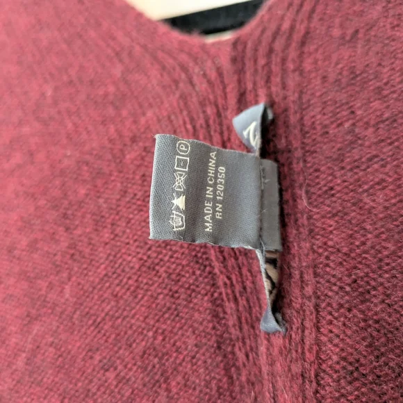NWT Alashan Cashmere 100% Cashmere Dress Topper - Paprika (Burgundy) - Picture 5 of 9